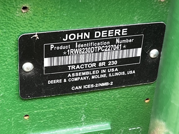 2023 John Deere 8R 230 Tractor