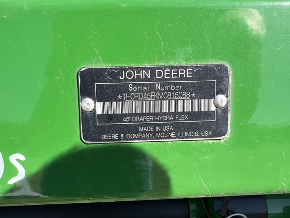 2021 John Deere RD45F Header Combine