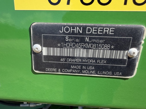 2021 John Deere RD45F Header Combine
