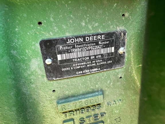 2023 John Deere 8R 410 Tractor