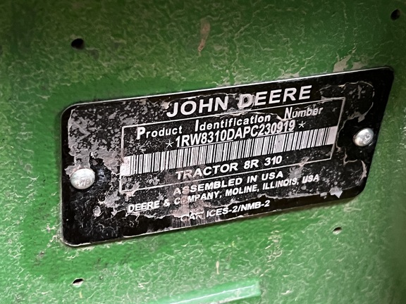 2023 John Deere 8R 310 Tractor