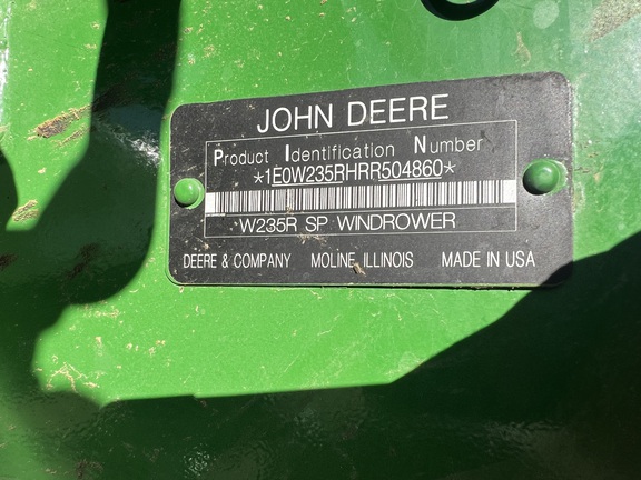 2024 John Deere W235R Windrower