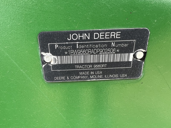 2013 John Deere 9560RT Tractor Rubber Track