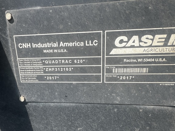 2017 Case IH Steiger 620 Quadtrac Tractor Rubber Track