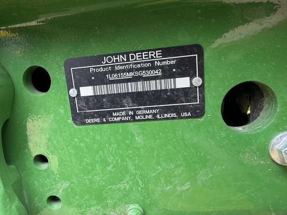 2025 John Deere 6M 155 Tractor
