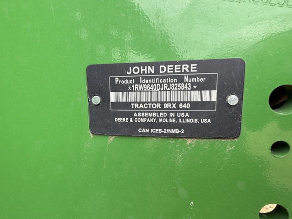 2024 John Deere 9RX 640 Tractor Rubber Track