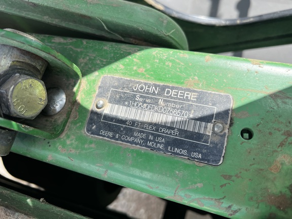 2013 John Deere 640FD Header Combine