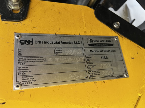 2022 New Holland Rollbelt 560 Baler/Round