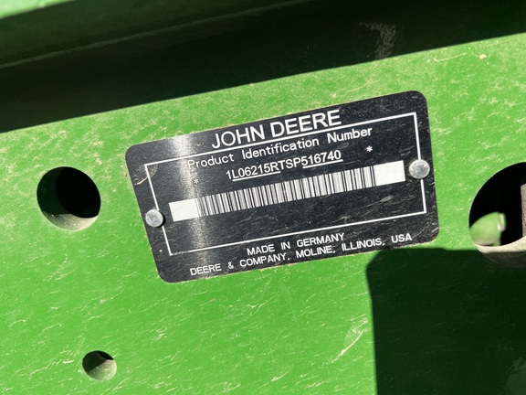 2025 John Deere 6R 215 Tractor