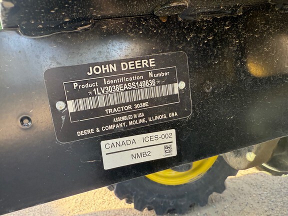 2025 John Deere 3038E Tractor Compact
