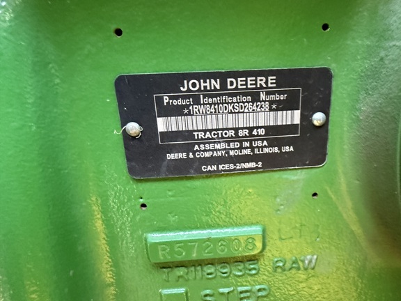 2025 John Deere 8R 410 Tractor
