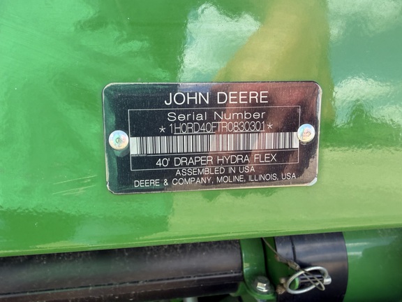 2024 John Deere RD40F Header Combine