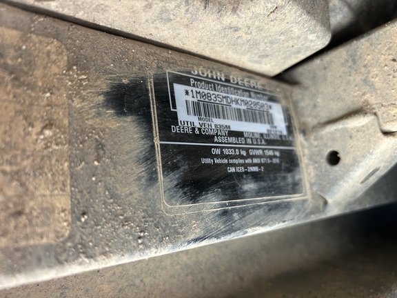 2019 John Deere XUV 835M ATV