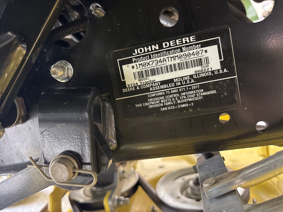 2021 John Deere X734 Garden Tractor