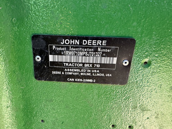 2025 John Deere 9RX 710 Tractor Rubber Track