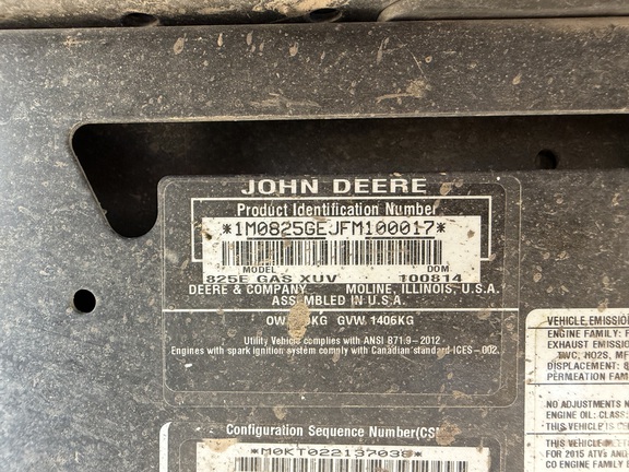 2014 John Deere XUV 825i Power Steering ATV