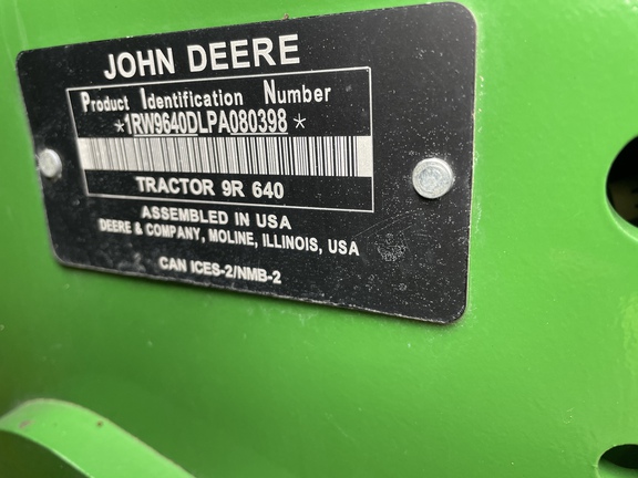 2023 John Deere 9R 640 Tractor 4WD