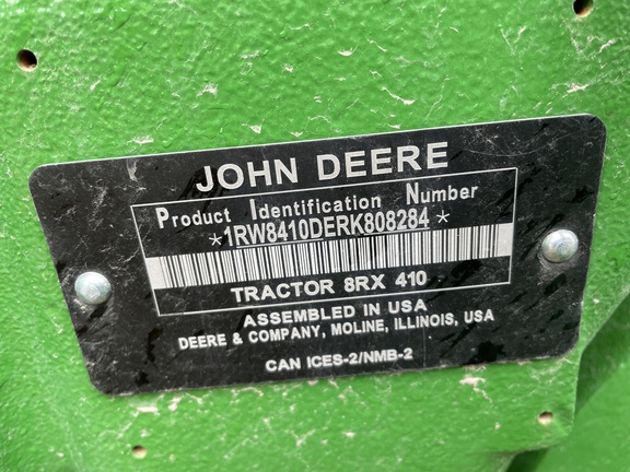 2024 John Deere 8RX 410 Tractor Rubber Track