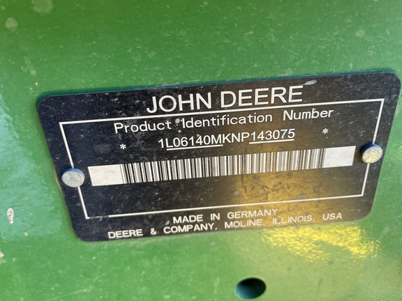 2022 John Deere 6140M Tractor