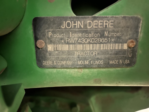 2012 John Deere 7430 Premium Tractor