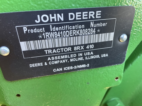 2024 John Deere 8RX 410 Tractor Rubber Track
