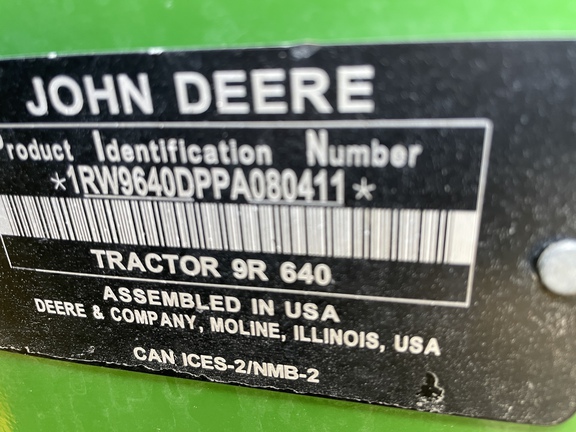 2023 John Deere 9R 640 Tractor 4WD