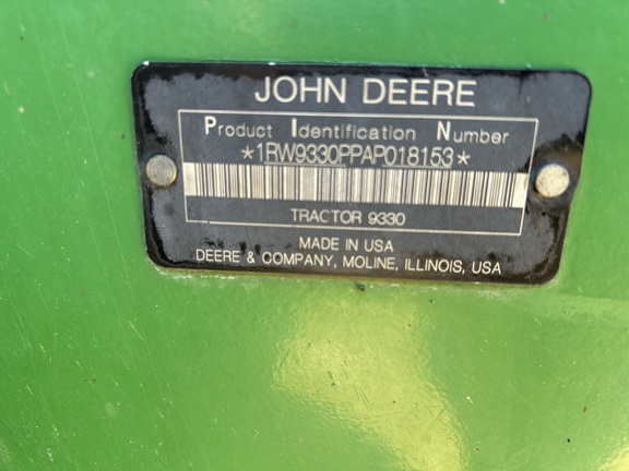 2010 John Deere 9330 Tractor 4WD