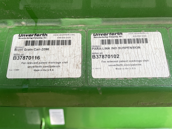 2019 Brent 2096 Grain Cart