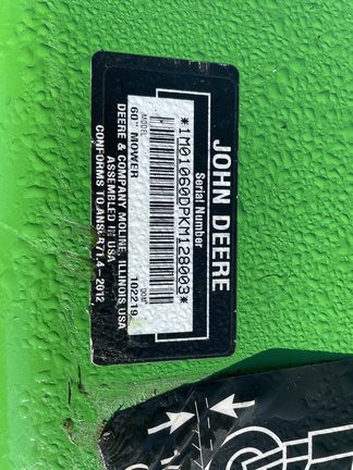 2019 John Deere 60D Mower Deck