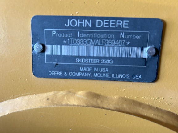 2020 John Deere 333G Compact Track Loader