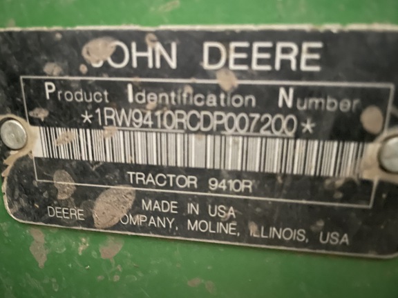 2013 John Deere 9410R Tractor 4WD