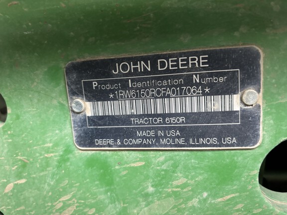 2015 John Deere 6150R Tractor