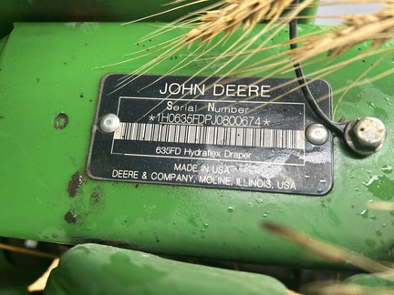 2018 John Deere 635FD Header Combine