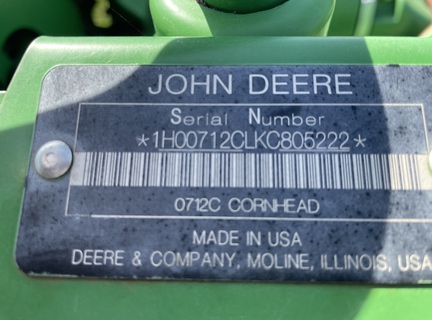 2019 John Deere 712C Header Corn Head