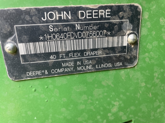 2013 John Deere 640FD Header Combine