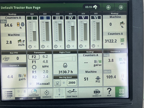 2017 John Deere 9620RX Tractor Rubber Track