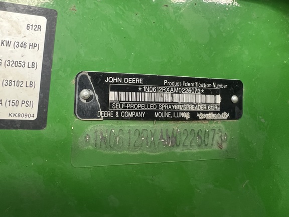 2022 John Deere 612R Sprayer/High Clearance