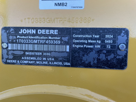 2023 John Deere 333G Compact Track Loader