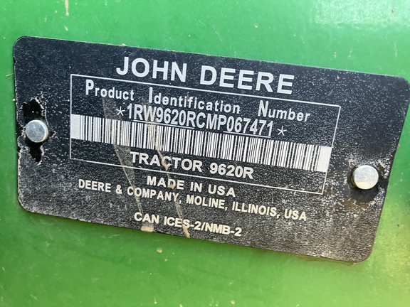 2021 John Deere 9620R Tractor 4WD