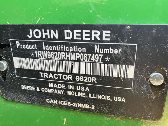 2021 John Deere 9620R Tractor 4WD