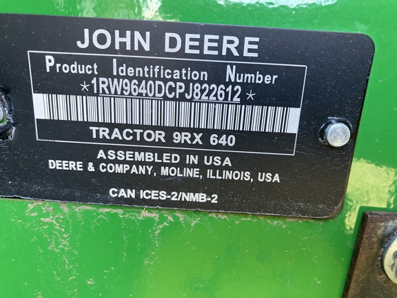 2023 John Deere 9RX 640 Tractor Rubber Track