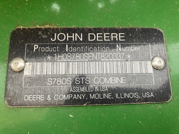 2022 John Deere S780 Combine