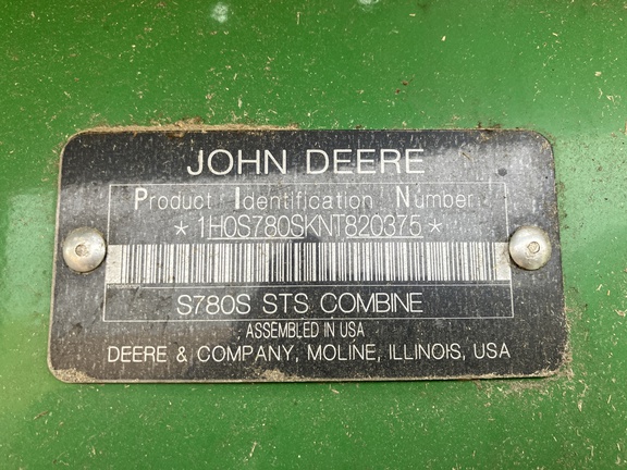 2022 John Deere S780 Combine