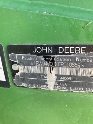 2014 John Deere 9460R Tractor 4WD