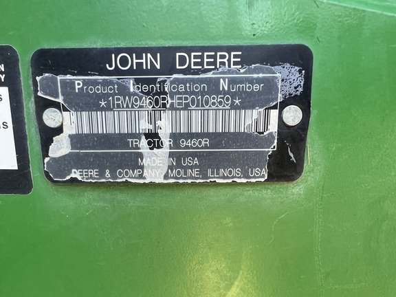 2014 John Deere 9460R Tractor 4WD