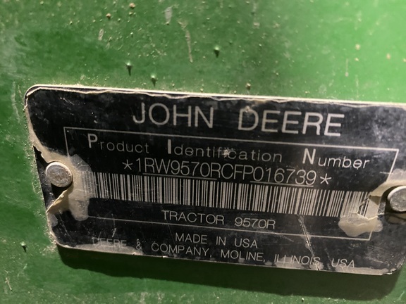 2015 John Deere 9570R Tractor 4WD