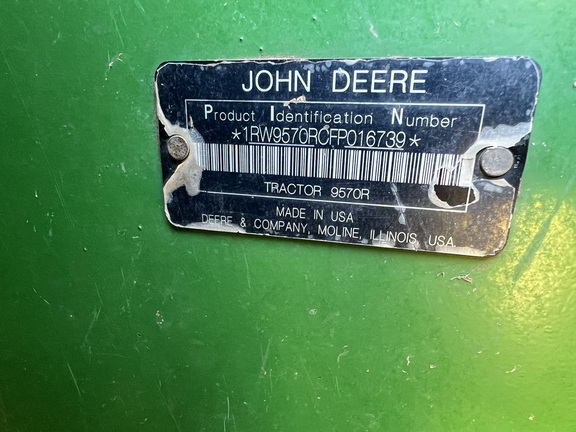 2015 John Deere 9570R Tractor 4WD
