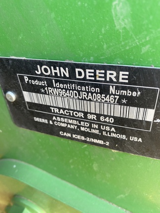 2024 John Deere 9R 640 Tractor 4WD