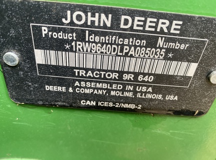 2024 John Deere 9R 640 Tractor 4WD