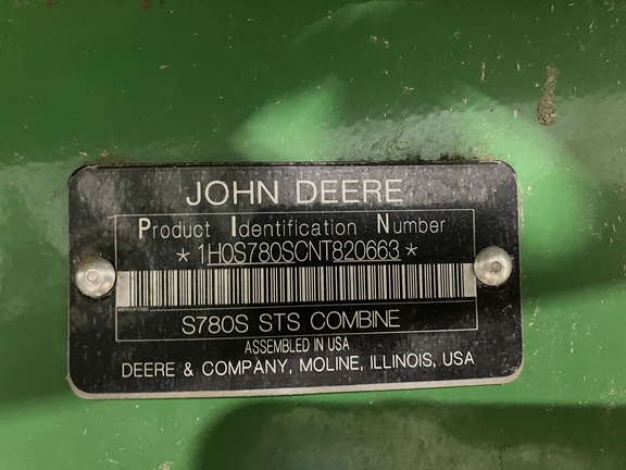 2022 John Deere S780 Combine